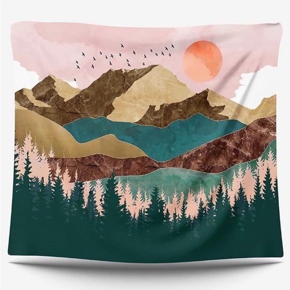 NWOT Bohemian Summer Hanging Tapestry for Wall - Picture 1 of 3